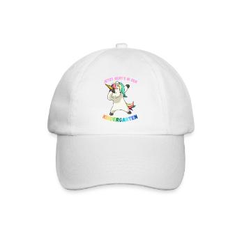 Kindergarten Dabbendes Einhorn Magisch Pegasus - Baseballkappe - Weiß/Weiß - Vorne