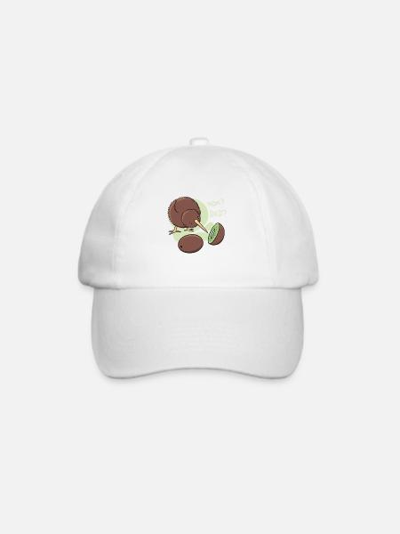 süßer Baby Kiwi - Baseballkappe - Weiß/Weiß