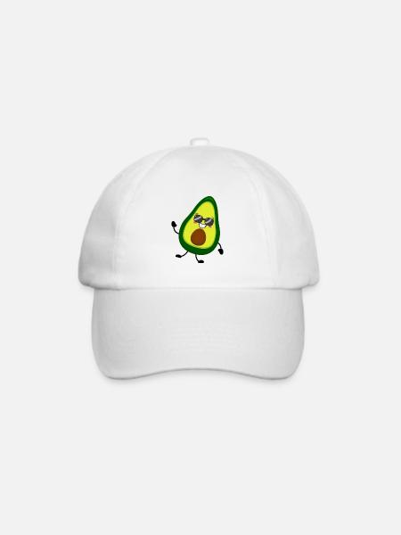 Avocado - Baseballkappe - Weiß/Weiß
