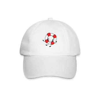 Rettungsring Bademeister Rettungsschwimmer - Baseballkappe - Weiß/Weiß - Vorne
