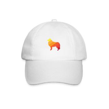 Shetland Schäferhund - Baseballkappe - Weiß/Weiß - Vorne