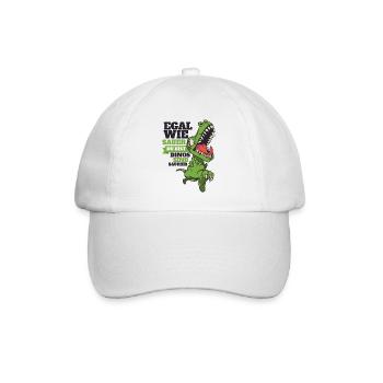 Egal Wie Sauer Du Bist Dinos Sind Saurier! Lustig - Baseballkappe - Weiß/Weiß - Vorne