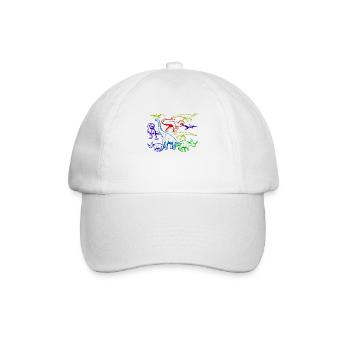 Dino-Modelle - Baseballkappe - Weiß/Weiß - Vorne