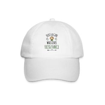 Irisches Tanzmädchen | Irish Dancing St. Patricks - Baseballkappe - Weiß/Weiß - Vorne