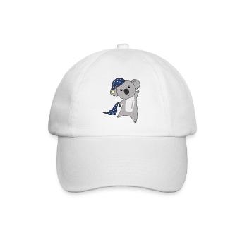 Koala Schlafmütze Koalas niedliche Tiere für Kids - Baseballkappe - Weiß/Weiß - Vorne