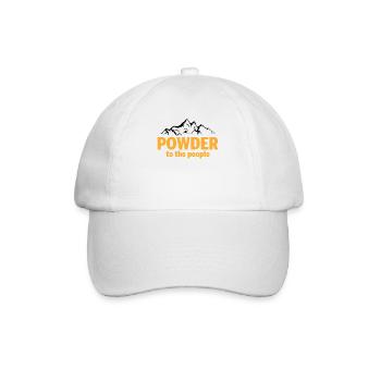 Powder To The People - Baseballkappe - Weiß/Weiß - Vorne