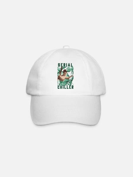 Sloth serial chiller - Baseballkappe - Weiß/Weiß