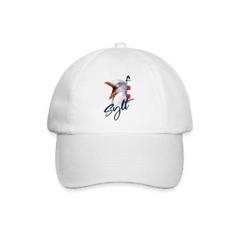 Sylt Westerland Nordsee Insel Geschenk - Baseballkappe - Weiß/Weiß - Vorne
