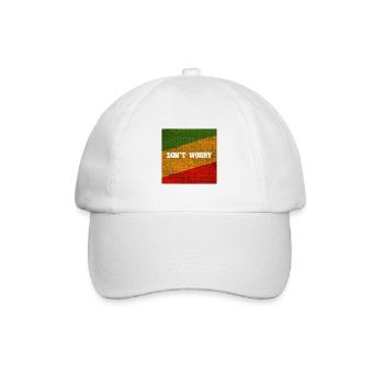 Reggae Liebe - Baseballkappe - Weiß/Weiß - Vorne
