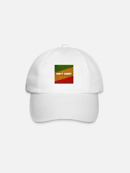 Reggae Liebe - Baseballkappe - Weiß/Weiß