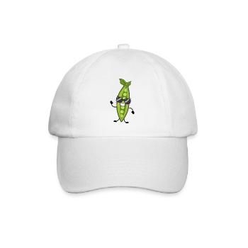 Erbsen - Baseballkappe - Weiß/Weiß - Vorne