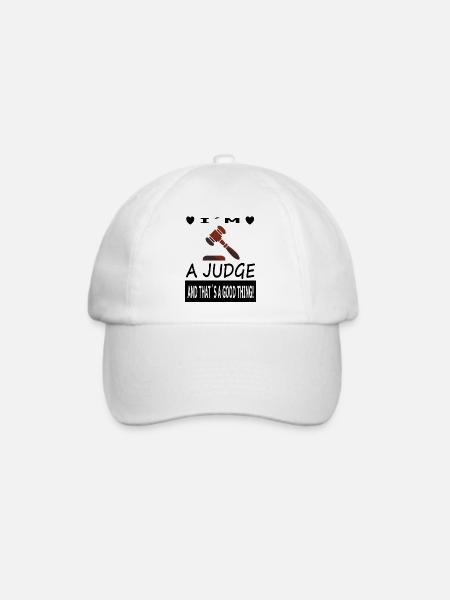 Ich bin Richter Richterin stolzer Richter Geschenk - Baseballkappe - Weiß/Weiß