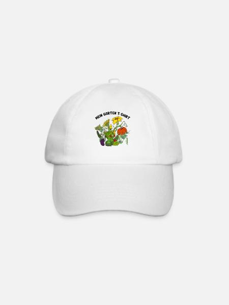 Garten Pflanzen Urlaub lustiges Spruch Geschenk - Baseballkappe - Weiß/Weiß