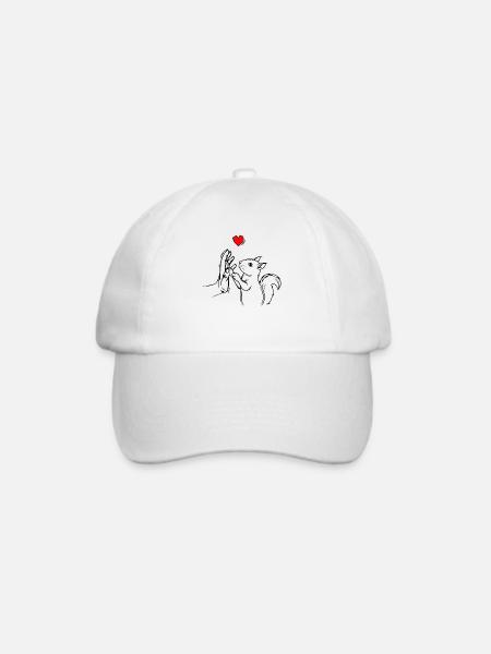 Eichhörnchen - Baseballkappe - Weiß/Weiß