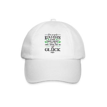 Arbeitskollegin Kollegin Geschenk - Baseballkappe - Weiß/Weiß - Vorne