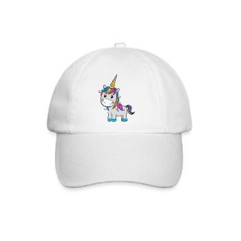 Einhorn - Baseballkappe - Weiß/Weiß - Vorne