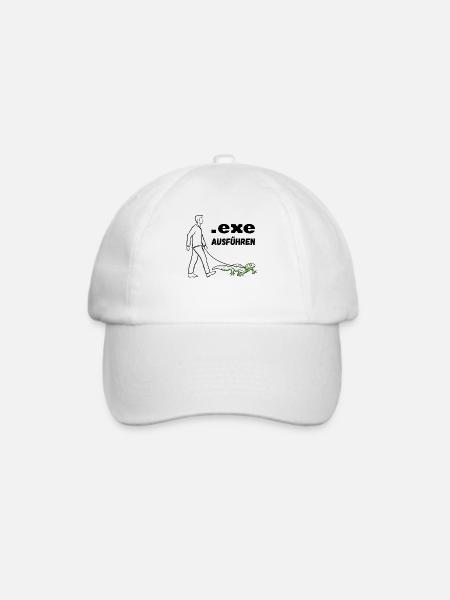 Informatiker Programmierer Computer lutig - Baseballkappe - Weiß/Weiß