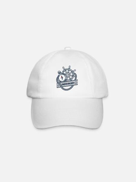 Ostseebad DIERHAGEN - Dein Statement für den Darss - Baseballkappe - Weiß/Weiß