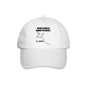 Physiklehrer Nerd lustiges Wisschenschaft Geschenk - Baseballkappe - Weiß/Weiß - Vorne