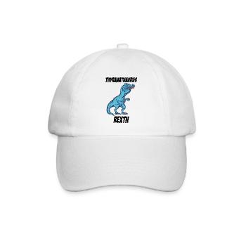 TRex Überbiss lustiger meme TRex Tshirt Geschenk - Baseballkappe - Weiß/Weiß - Vorne