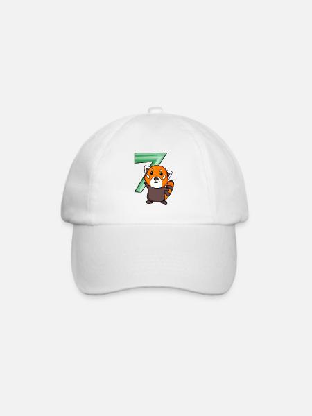 Roter Panda - Baseballkappe - Weiß/Weiß