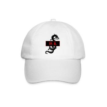 Wing Chun Ip Man Kung-Fu Drache Selbstverteidigung - Baseballkappe - Weiß/Weiß - Vorne