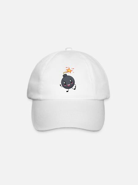 Bombe - Baseballkappe - Weiß/Weiß
