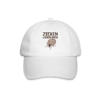 Gärtner Gartenarbeit Förster Waldarbeiter Zecken - Baseballkappe - Weiß/Weiß - Vorne