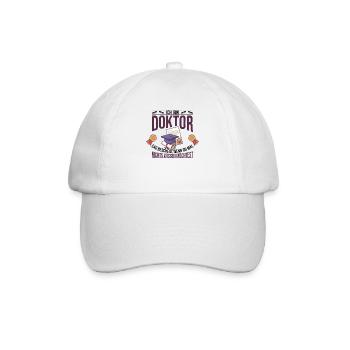 Doktoren Doktortitel Doktorand Promotion Geschenk - Baseballkappe - Weiß/Weiß - Vorne