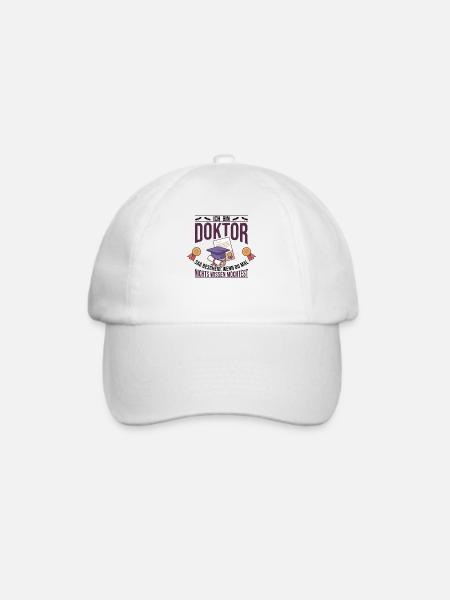 Doktoren Doktortitel Doktorand Promotion Geschenk - Baseballkappe - Weiß/Weiß