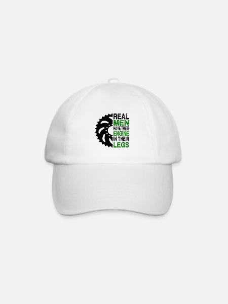 Männer Rennrad - Baseballkappe - Weiß/Weiß