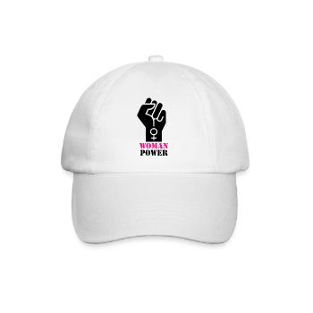 Internationaler Frauentag - Baseballkappe - Weiß/Weiß - Vorne