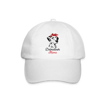 Dalmatiner - Baseballkappe - Weiß/Weiß - Vorne