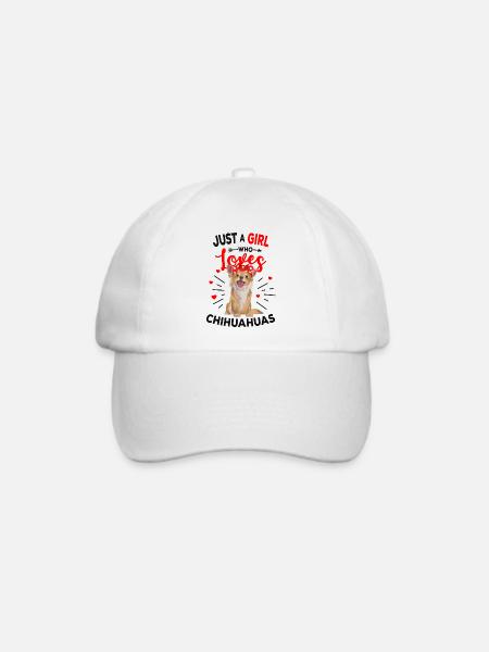 Chihuahua - Baseballkappe - Weiß/Weiß