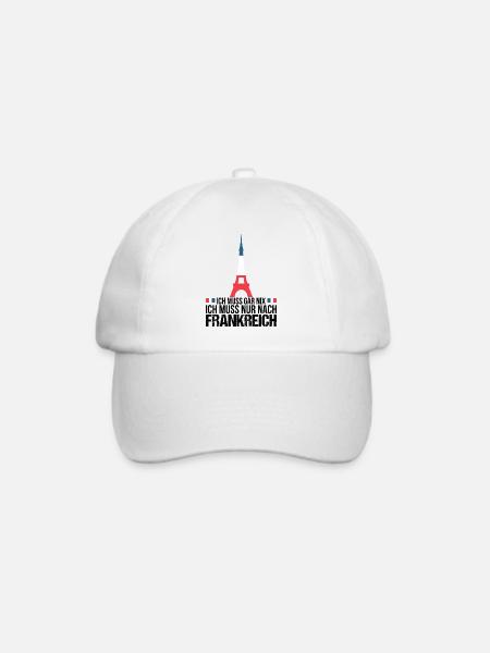 Bretagne Frankreich Französisch Paris Geschenkidee - Baseballkappe - Weiß/Weiß