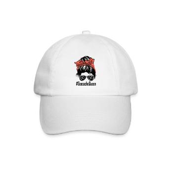 Geocaching track Queen Geschenk - Baseballkappe - Weiß/Weiß - Vorne
