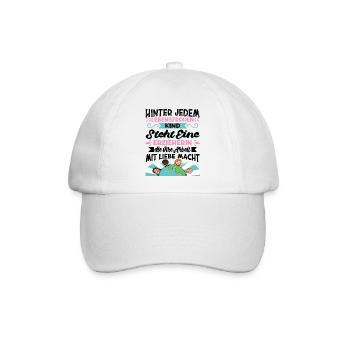 Erzieherin Geschenk Erzieherinnen - Baseballkappe - Weiß/Weiß - Vorne