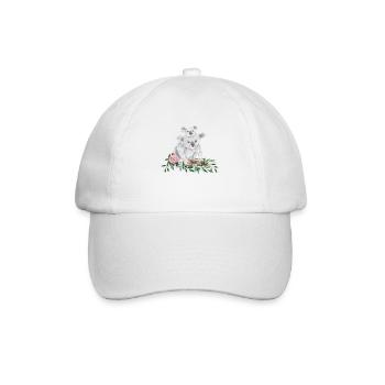 Muttertag Koala Mama und Baby Koala - Baseballkappe - Weiß/Weiß - Vorne