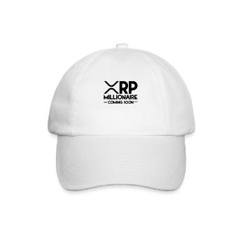 XRP Millionär Kommt Bald Ripple XRP Crypto - Baseballkappe - Weiß/Weiß - Vorne