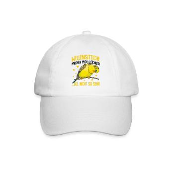 Wellensittich - Baseballkappe - Weiß/Weiß - Vorne