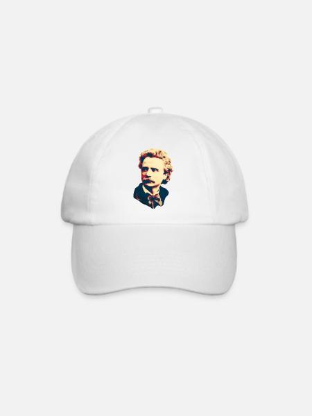 Edvard Grieg - Baseballkappe - Weiß/Weiß