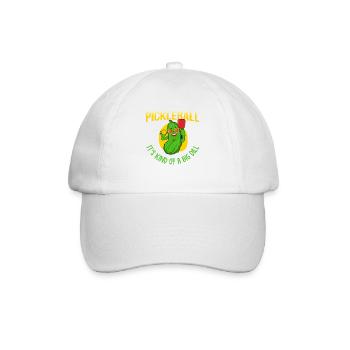 Gurke, Gurke Gurken, Vegetarier, - Baseballkappe - Weiß/Weiß - Vorne