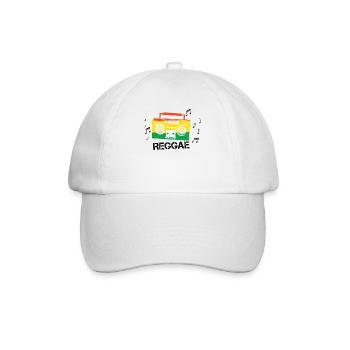 Reggae Beat - Baseballkappe - Weiß/Weiß - Vorne