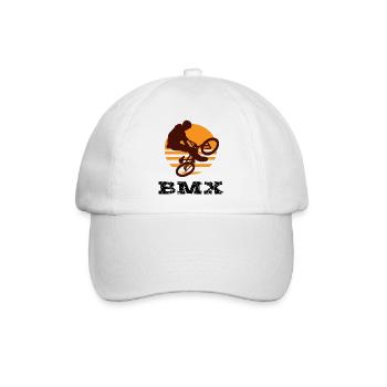 BMX - Baseballkappe - Weiß/Weiß - Vorne