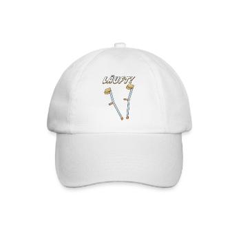 KRÜCKEN LÄUFT - Baseballkappe - Weiß/Weiß - Vorne