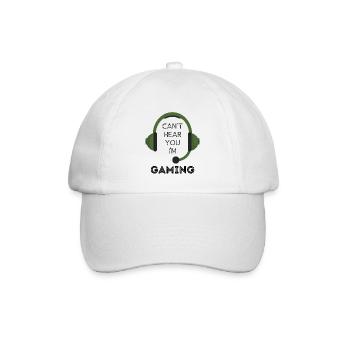 Gaming - I love Gaming - Baseballkappe - Weiß/Weiß - Vorne