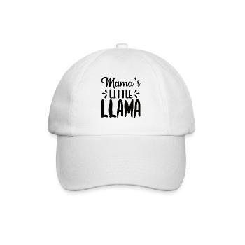 Mamas kleines Lama Muttertag Baby Nachwuchs Mutter - Baseballkappe - Weiß/Weiß - Vorne