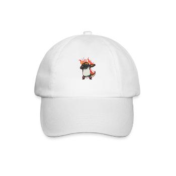 Dabbing Salamander Feuersalamander - Baseballkappe - Weiß/Weiß - Vorne