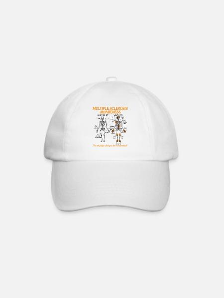 Multiple Sclerosis Awareness - Baseballkappe - Weiß/Weiß