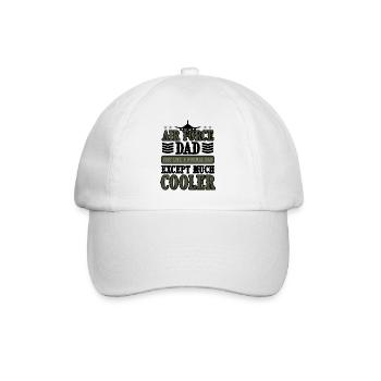 Air Force Dad Pilot USA US Army Amerika Militär - Baseballkappe - Weiß/Weiß - Vorne